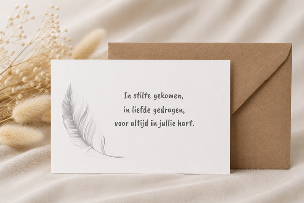 Kaart- verlies kindje tijdens zwangerschap