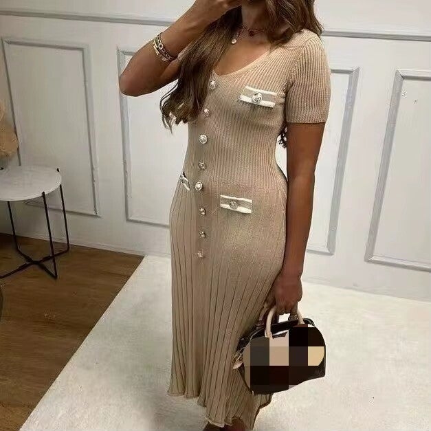 Paris Luxe Ribbed Dress