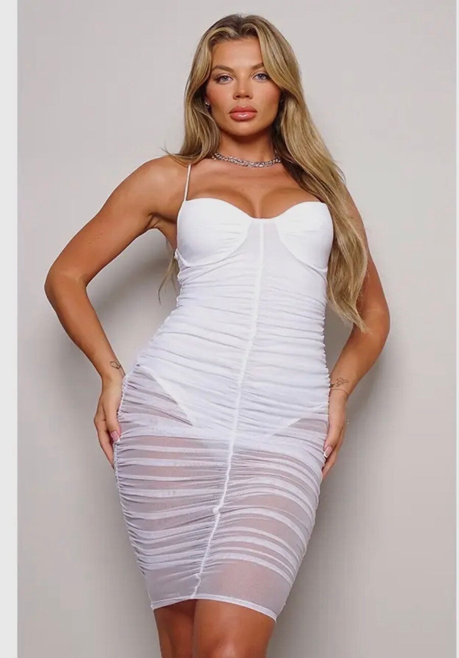 White Angel Mesh Dress