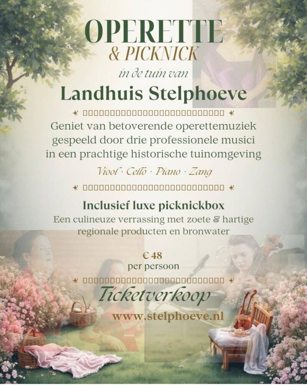 Zondag 2 augustus Operette Picknick