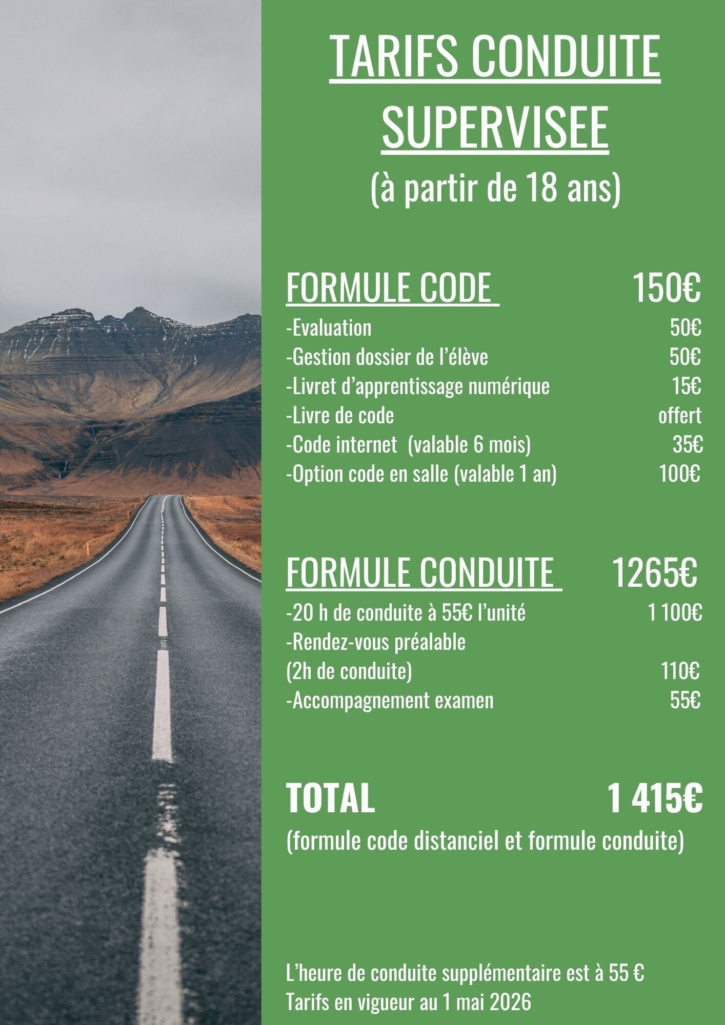 Conduite supervisée