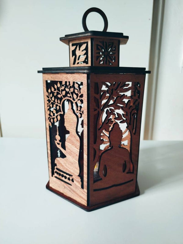 ✨Lanterne en bois Zen/Bouddha ✨