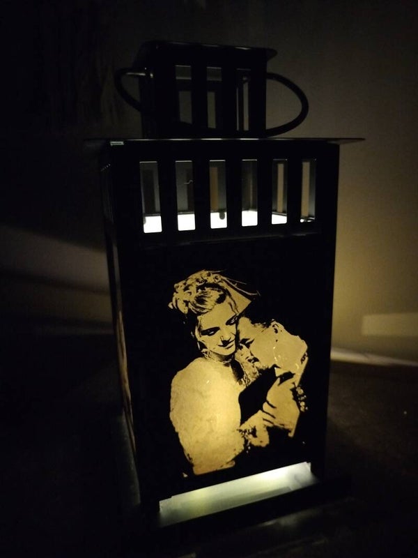 Lanterne "Souvenirs Lumineux" – Gravure sur Verre Personnalisée