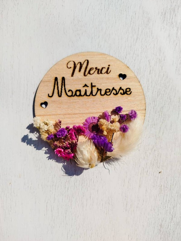 🌸 Magnets fleuris personnalisés – Cadeaux de fin d’année 🌸