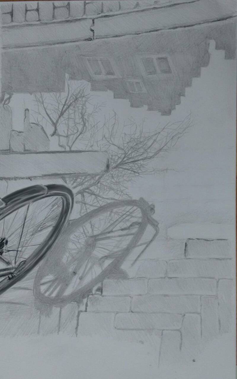 tekening haarlem plas kunst