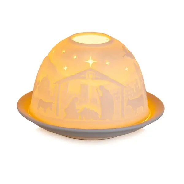 Candeldo Krippe Weihnachten Teelichthalter Weihnachtskrippe