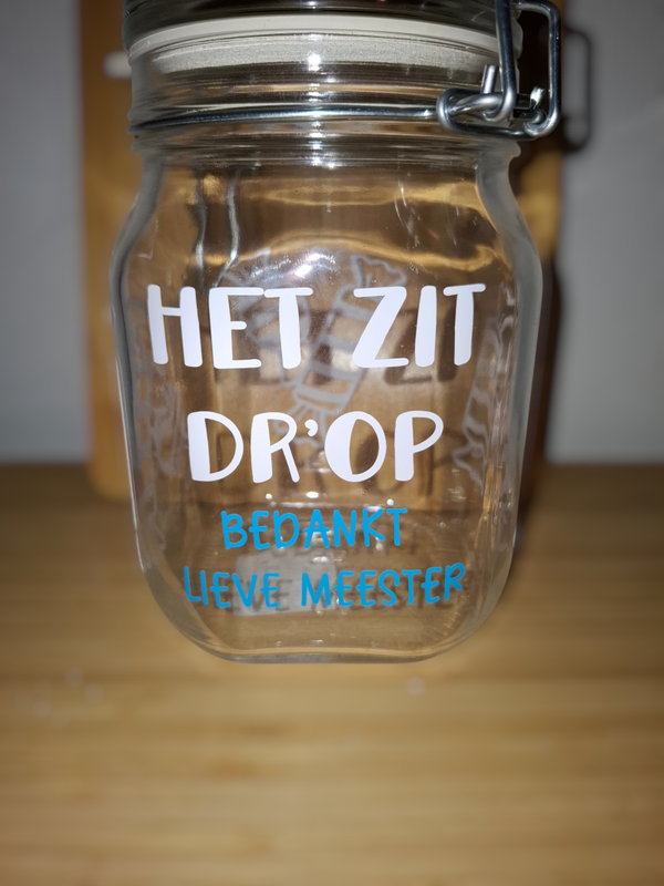 Snoeppot Het zit dr'op