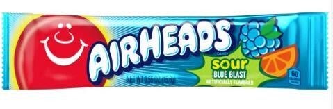 Airheads sour blue rasp