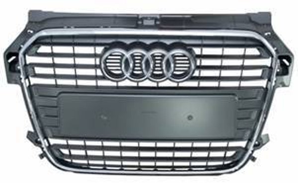 CALANDRE GRISE AVEC MOULURE CHROME