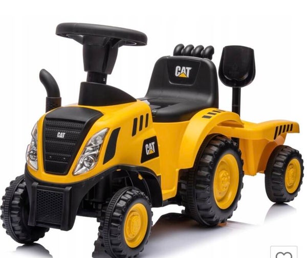 Loopauto tractor met aanhanger,