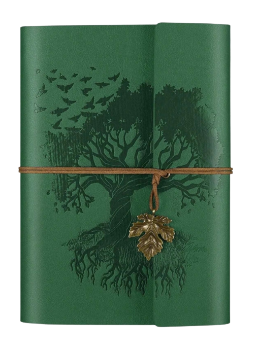 Vintage Embossed Leather Notebook