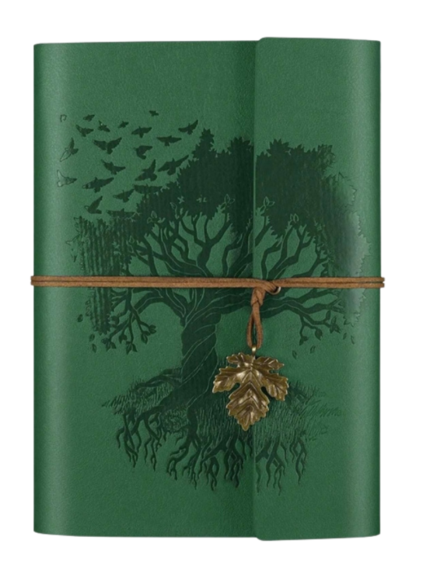 Vintage Embossed Leather Notebook