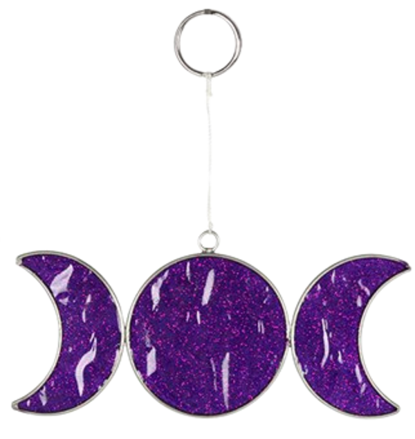 Triple Moon Mystical Resin Suncatcher