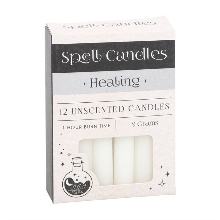 White Coloured Spell Candles