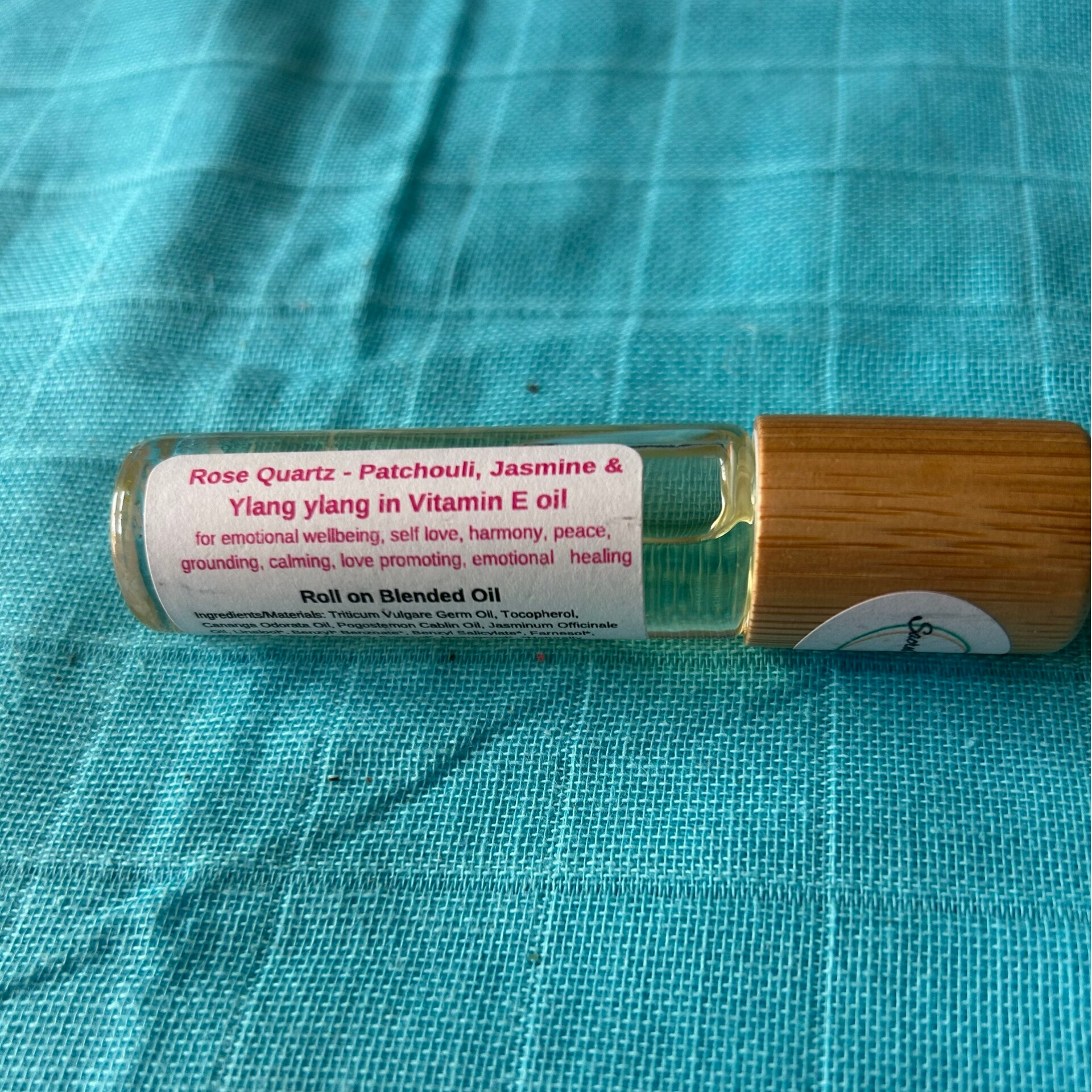 Blended Oil Roller with Rose Quartz