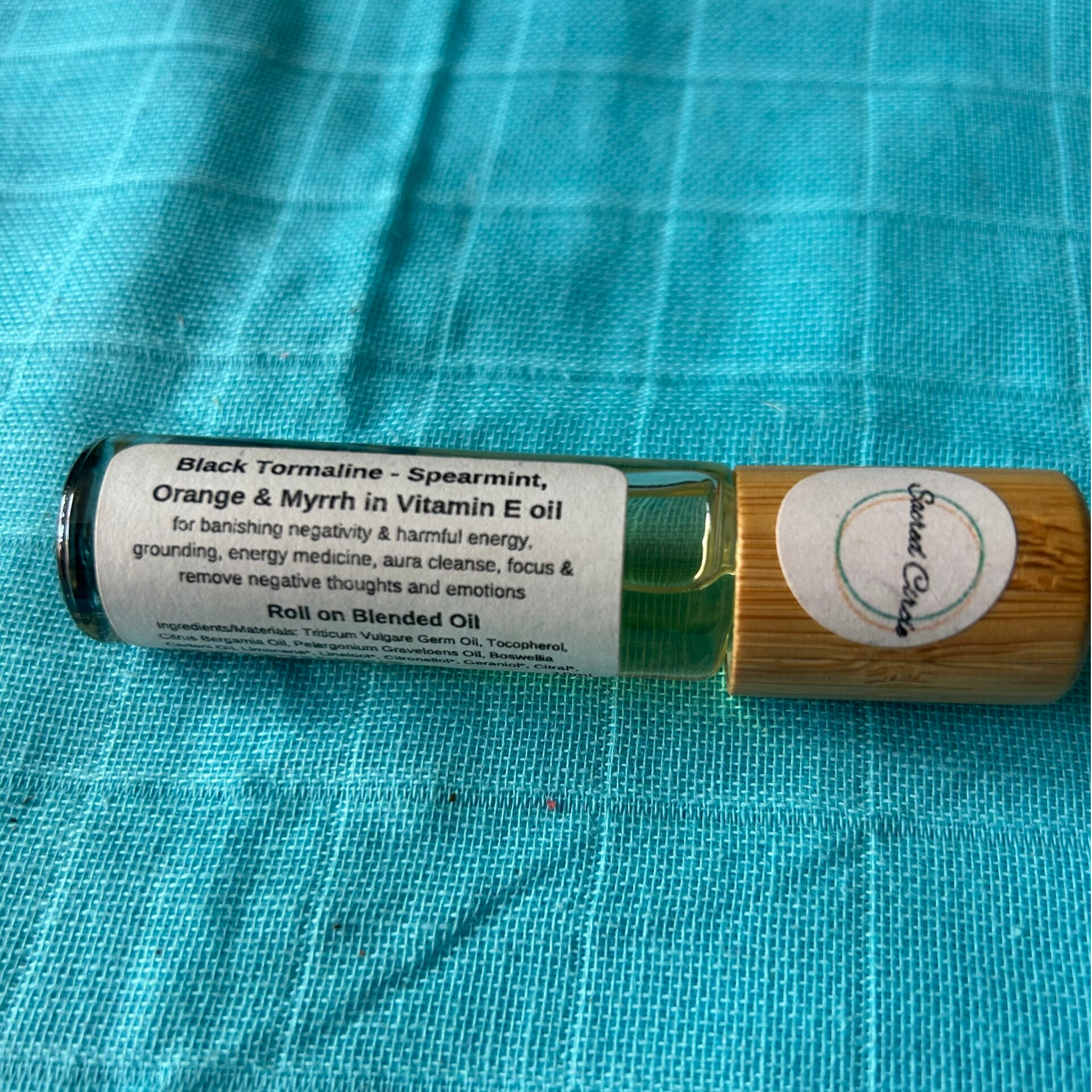 Blended Oil Roller with Black Tourmaline