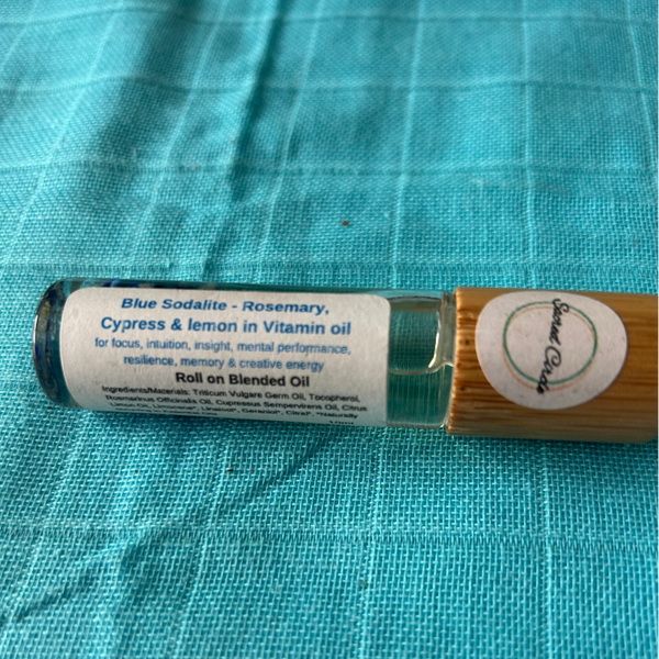 Blended Oil Roller with Blue Sodalite