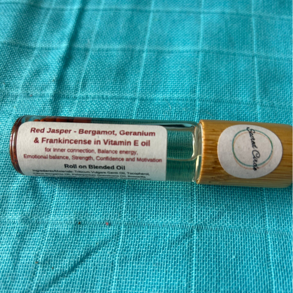 Blended Oil Roller with Red Jasper