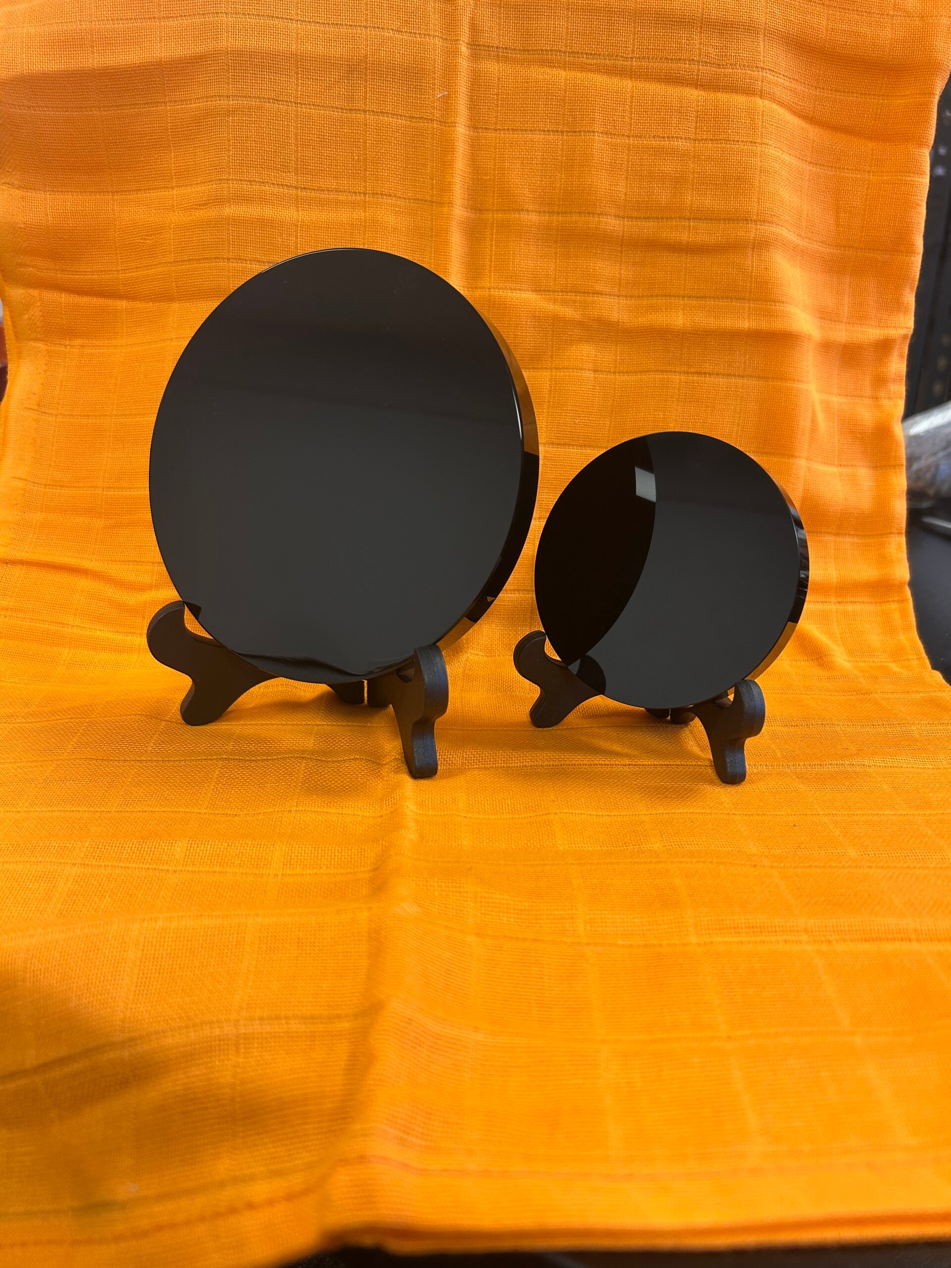 Obsidian Scrying Mirror Large