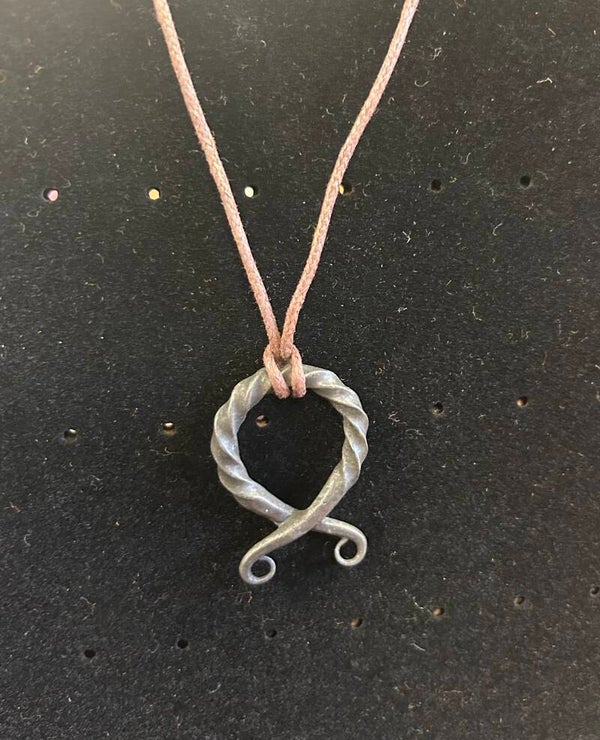 Viking Twisted Iron Torc necklace