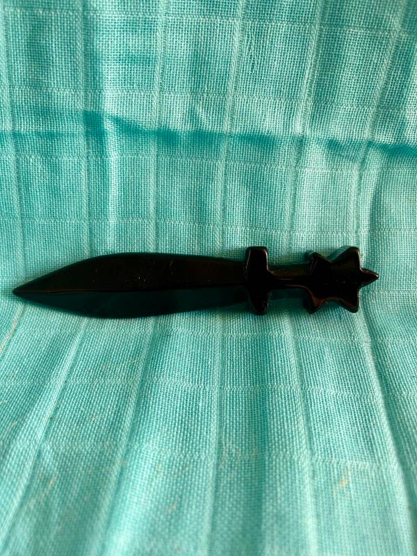 Black Agate Athame