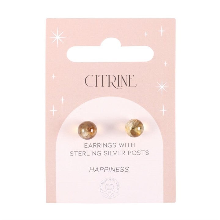 Citrine Stud Earrings