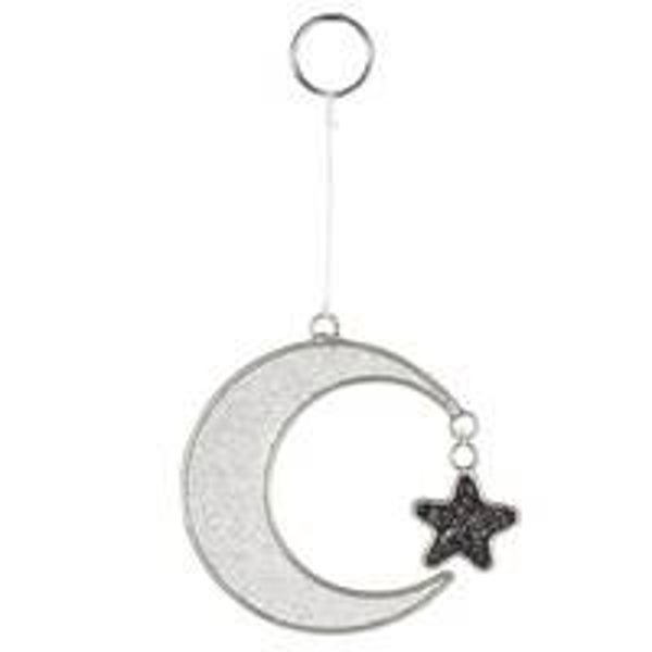 Moon & Star Mystical Resin Suncatcher