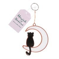 Moon & Cat Resin Suncatcher