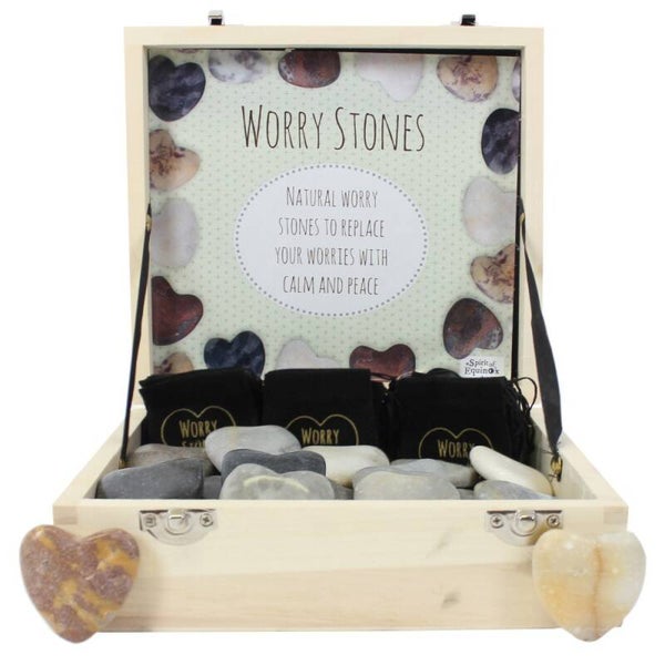 Heart worry stone