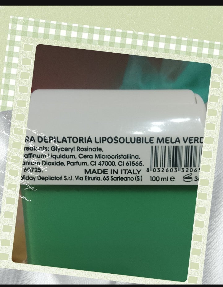 Cera depilatoria Liposolubile alla Mela Verde Holiday