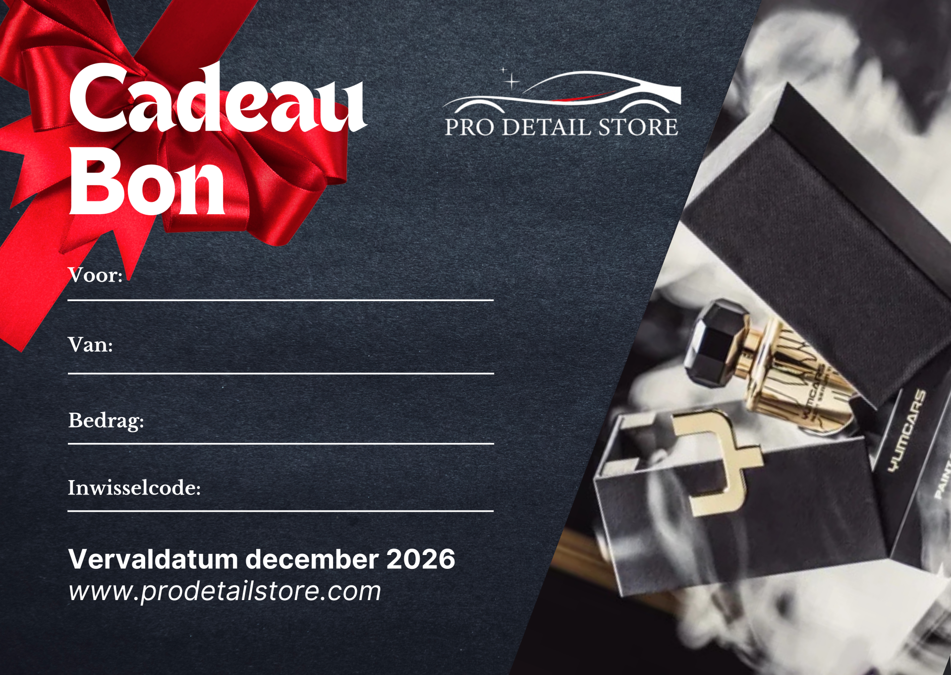 ProDetailStore Cadeaubonnen – Perfect voor Feestdagen, Verjaardagen & Relatiegeschenken