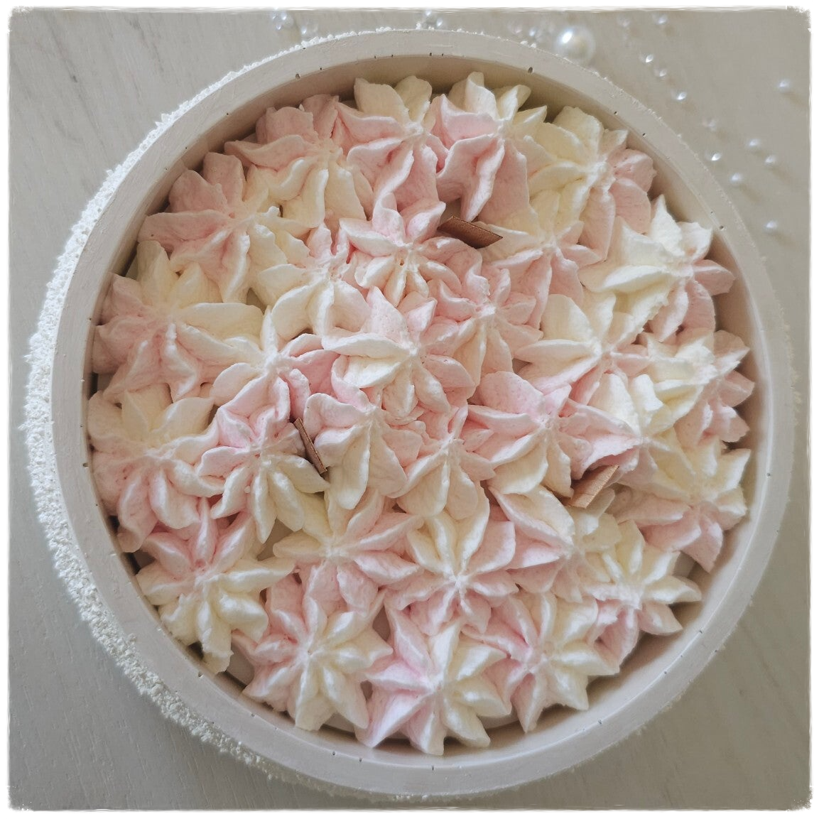Bougie 3 Mèches – Rose Poudré