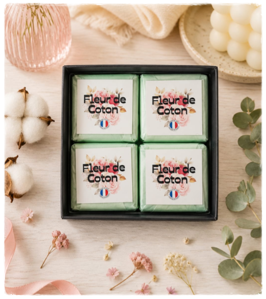 Coffret de 4 fondants parfumés