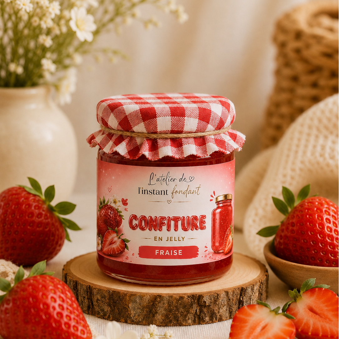 🍓Bougie Confiture Fraise des bois