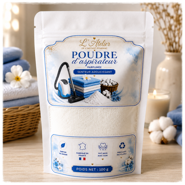 Poudre d'aspirateur parfumée – Senteur Adoucissant