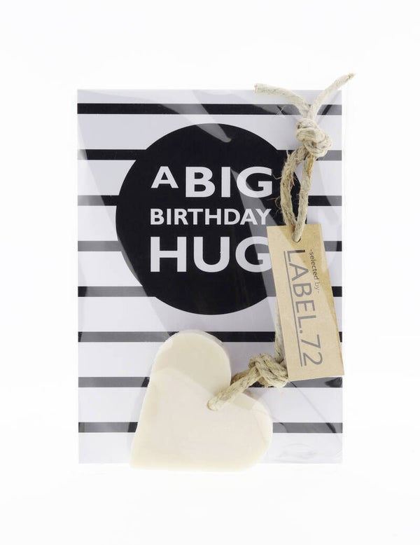 Zeepje met wens kaart