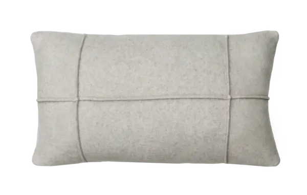 kussen ruit zand gemêleerd 58x33cm