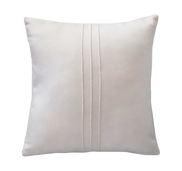 Kussen 3 streep ecru 47x47cm