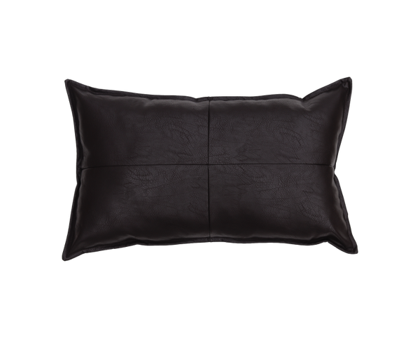 Kussen leather dark chocolate