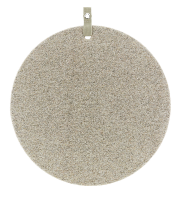 Memo prikbord wolvilt zand grijs gemeleerd d.60cm