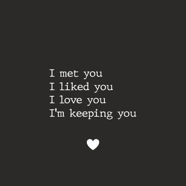 Together wenskaart 30 I met you I liked you