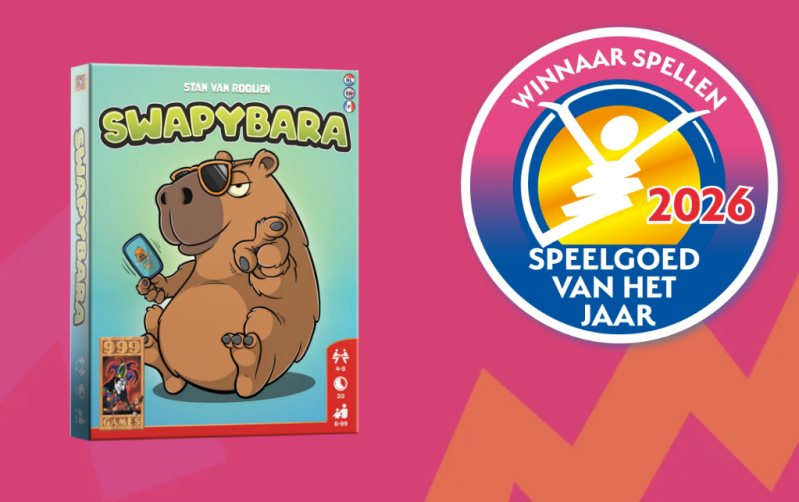 Swapybara Winnaar Spellen Speelgoed van het jaar 2026