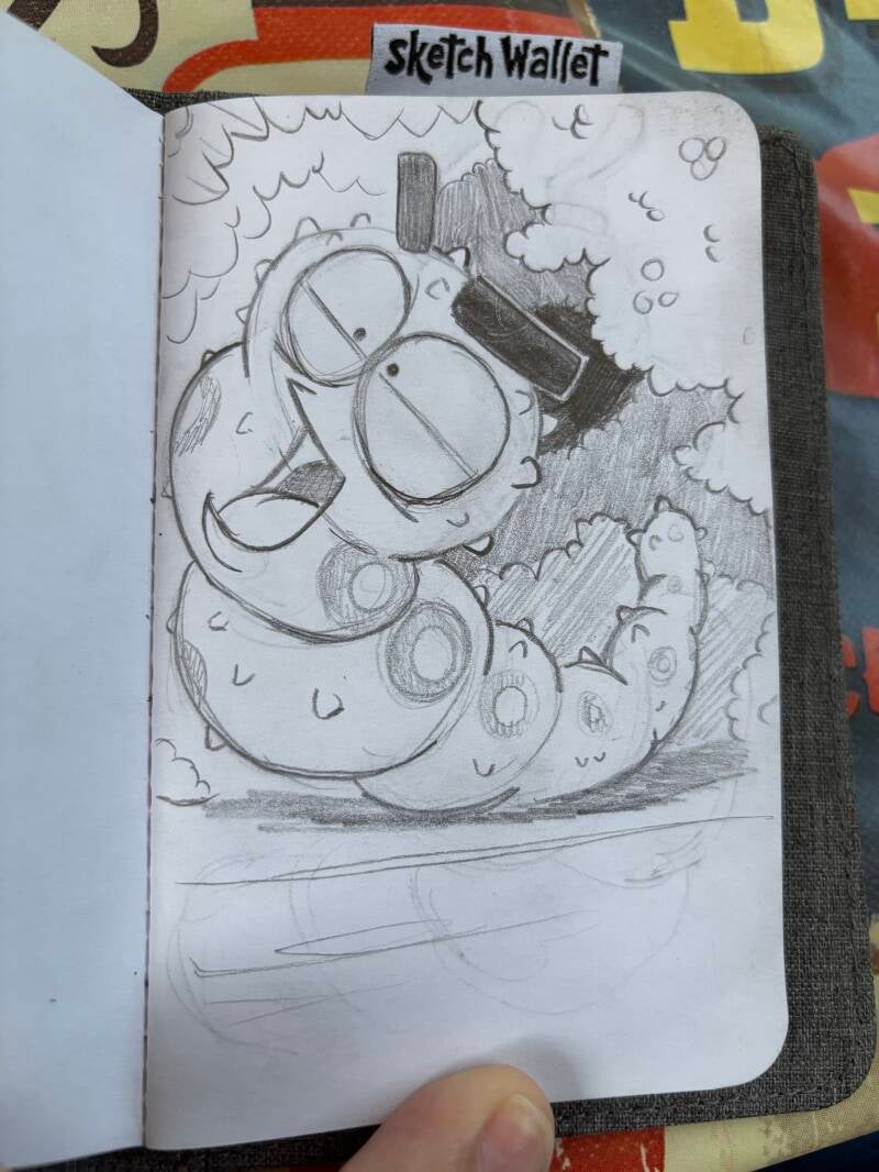 Little worm schets