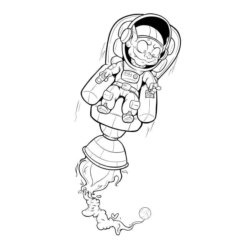 Inktober dag 20: Lounge