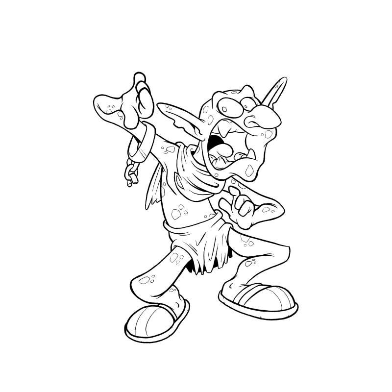Inktober dag 7: Panic
