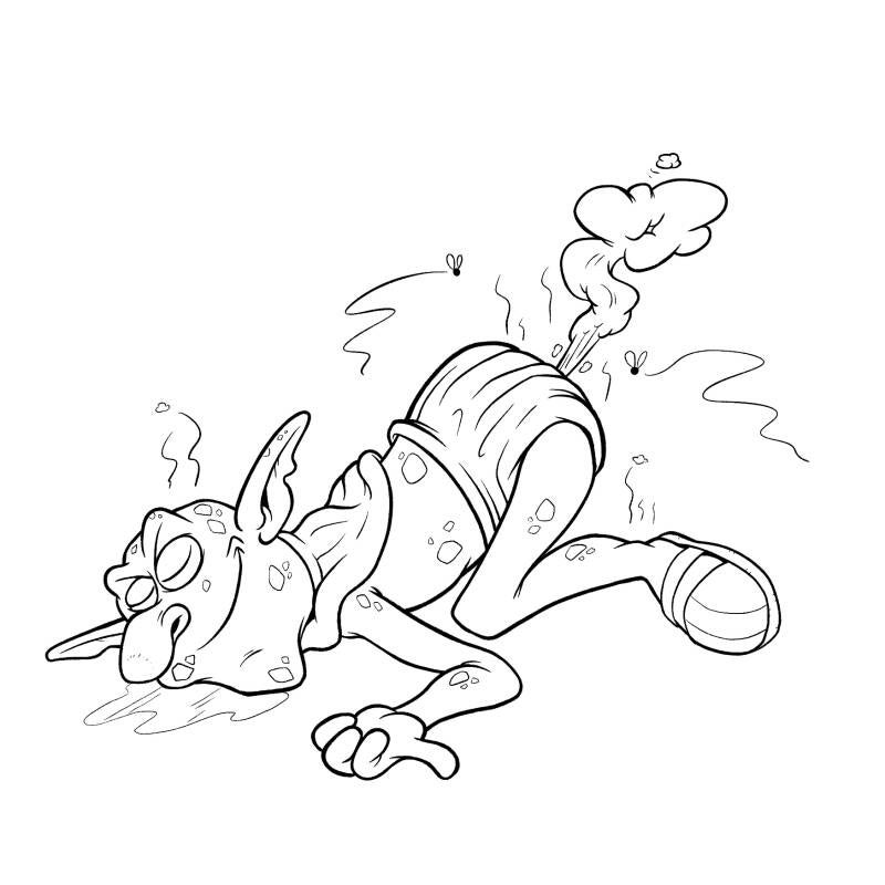 Inktober dag 8: Stinky