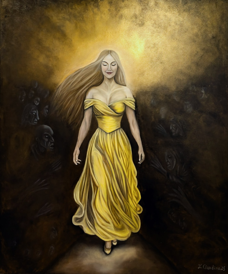 Through the Shadows — original oil painting by Lilith Claudino