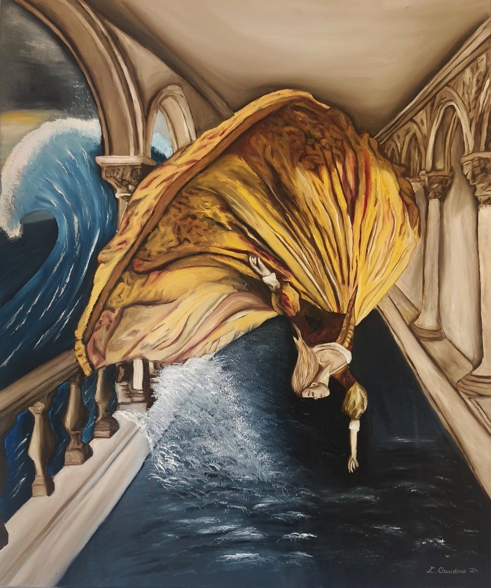 The Border of Consciousness — original oil painting by Lilith Claudino