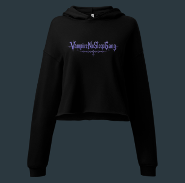 VampireNoSleepGang Crop-Top Hoodie
