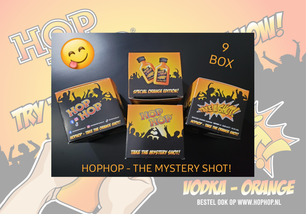 HOPHOP - TAKE THE MYSTERY SHOT! - 9 x 20ml. in 1 box - SPECIAL ORANGE EDITION